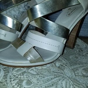 Coach leather sandals